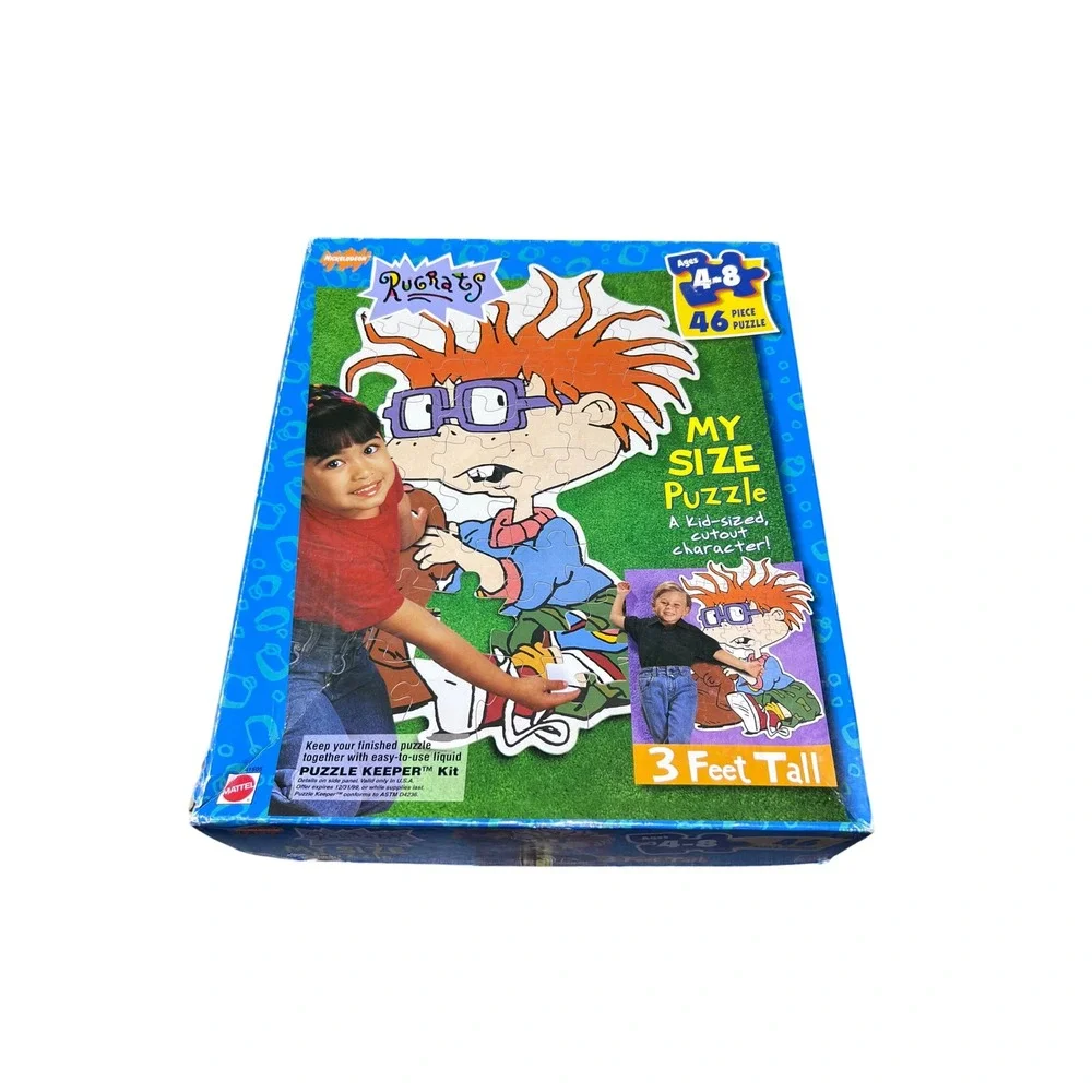 Vintage 1997 Rugrats Chuckie Finster My Size Puzzle Mattel 46 Piece 3 Feet Tall